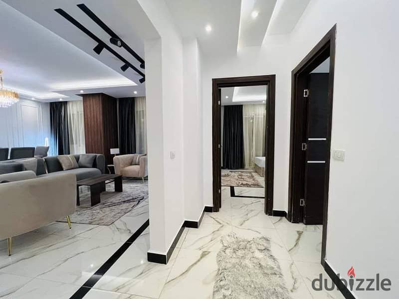 Apartment for sale for investment lovers in the administrative capital, the area of the apartment is 180 meters, a down payment of 2 million and 100 10