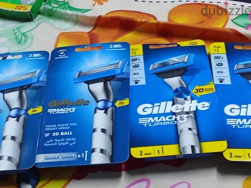 Gillette MACH 3  SENSITIVE. . TURBO 2