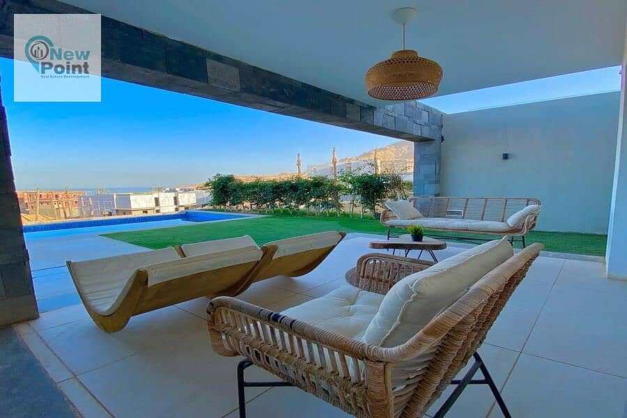 بسعر لقطة امتلك توين هاوس 250م متشطب بالكامل + استلام سنة + sea view فى السخنة 5