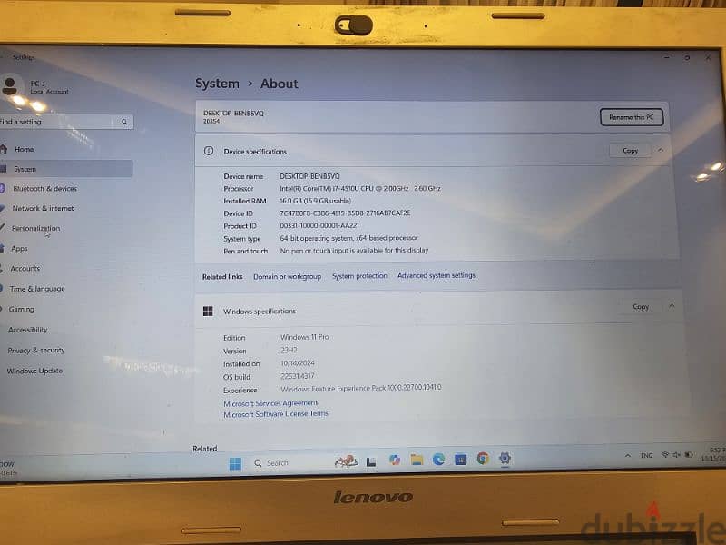 laptop lenovo Z50 used (good condition) 3