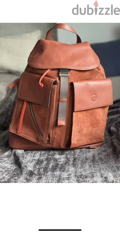 %100 Cows leather rucksack by Paul Smith