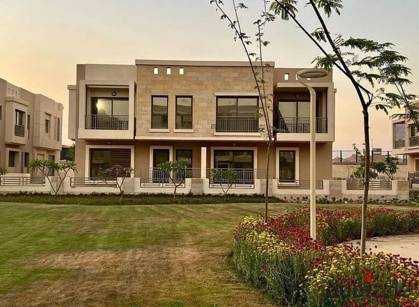 For sale, the last standalone villa, 158 m + 140 m garden, in Taj City, directly on the Suez Road, near Cairo Airport 4