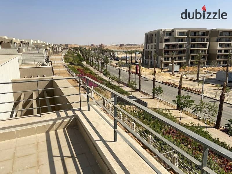 Receive now a fully finished 2-bedroom apartment + garden, 60 m, in Badya Palm Hills, in front of Sheikh Zayed, in installments 4