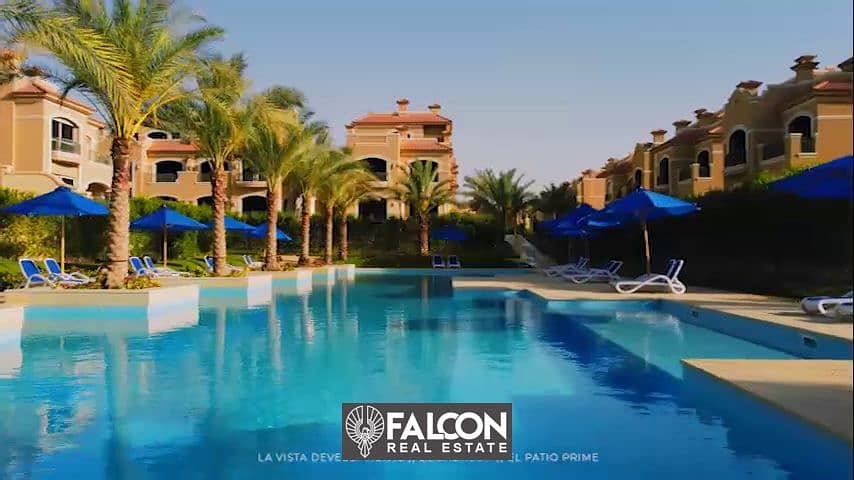 Ready to move  Corner townhouse villa with a Prime view on central park, in Al Shorouk, La Vista Patio Prime 1