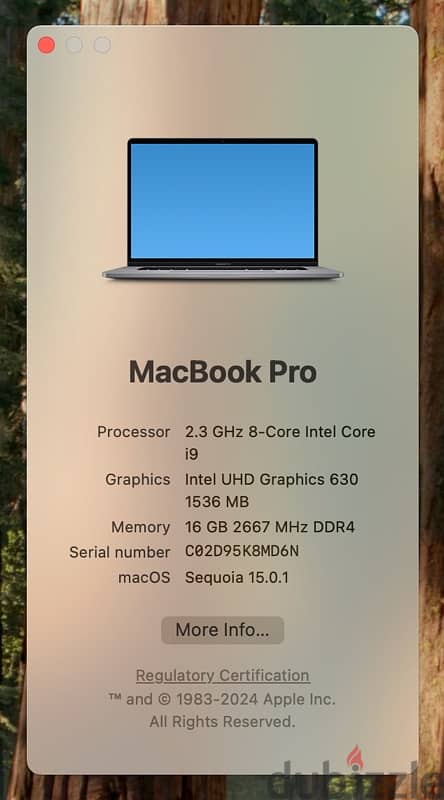 Macbook pro 16 inch / Core i9 / 16GB / 1TB 16