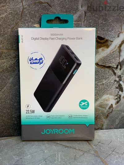 شاحن متنقل Joyroom JR-QP191 سعة 10000 مللي أمبير مع شاشة عرض رقمية