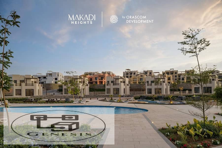 3-Rooms Apartment With Garden Finished for Sale At Makadi Heights Orascom 13