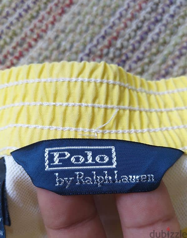 شورت بحر اصفر من POLO  مقاس XL 5