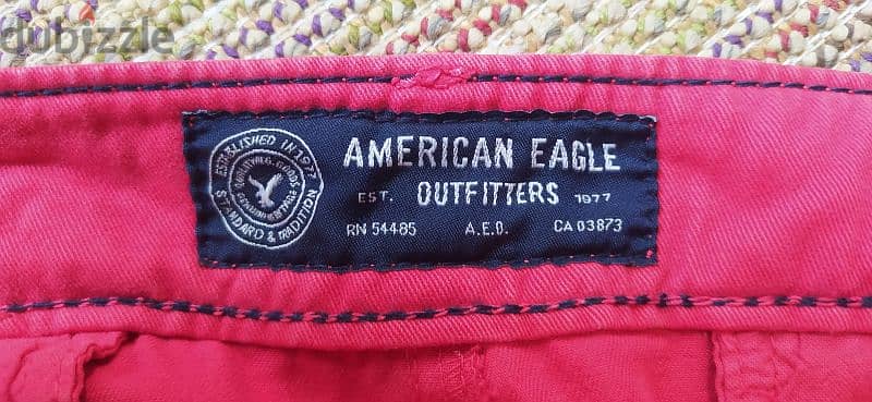 شورت احمر Chino من American Eagle مقاس 36 2