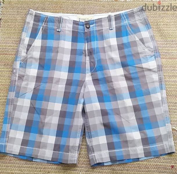 شورت Casual blue gray plaid من American Eagle مقاس 38 1