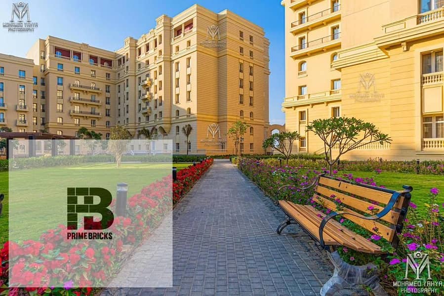 Own your fully finished apartment in New Garden City Compound, located in the R3 district of the New Administrative Capital, right next to Al-Fattah A 1