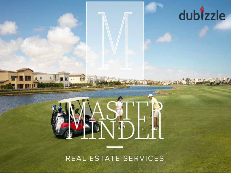 luxurious villa for sale overlooking golf and lake fully finished and ready to move in Marassi north coast 3