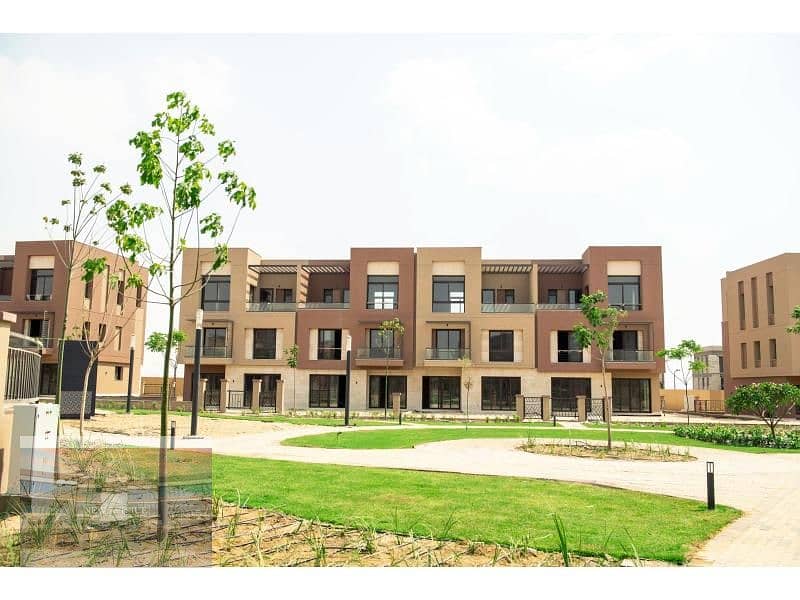 Delivered Apartment Terrace overlooking the landscape and club in District 5 Marakez New Cairo 12