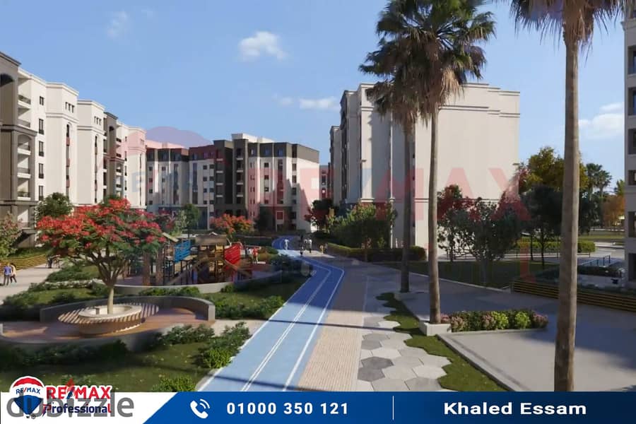 Own your apartment in Alex West with an open view at less than the market price and installments up to 7 years 14