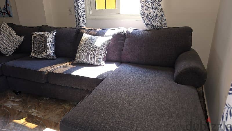 U-shape couch from Hub Furniture (without pouf) with cushions. 15