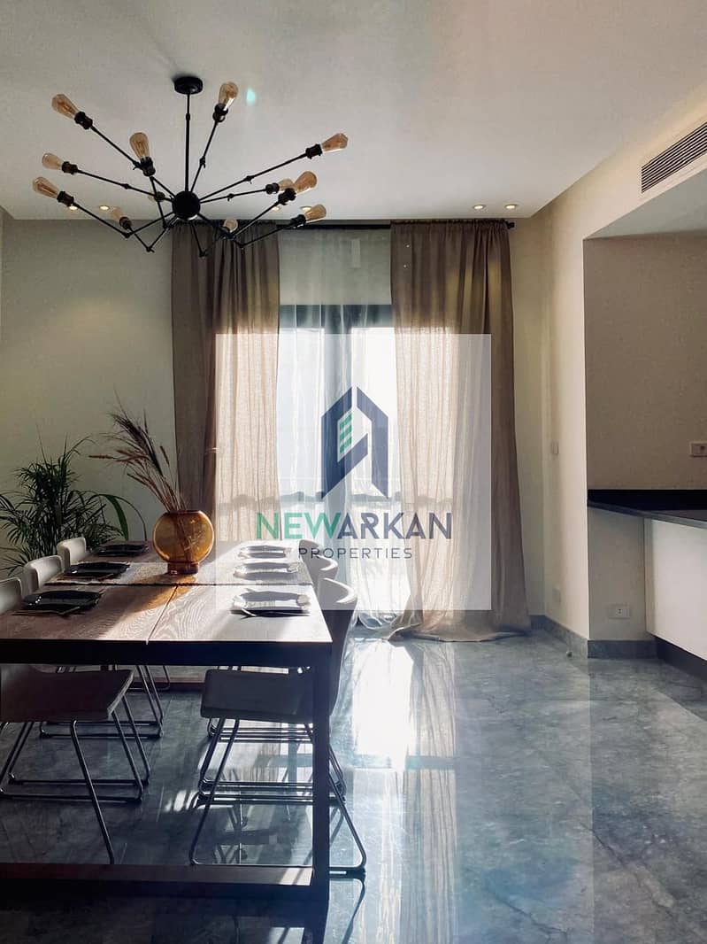 Apartment for sale fully luxury finishing + AC, in Beverly Hills Sheikh Zayed 2