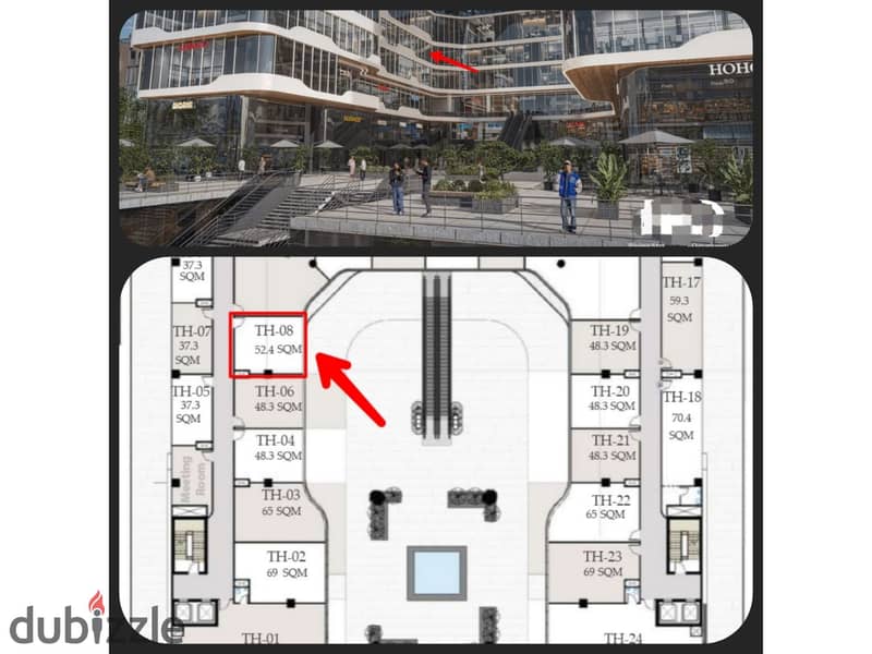 Distinctive administrative office for sale, 53 m, in the heart of the Fifth Settlement, Banks Complex area 7