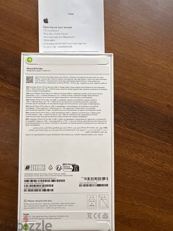 IPhone 16 Pro Max - Sealed - 256 - Desert - 2 Sim 2