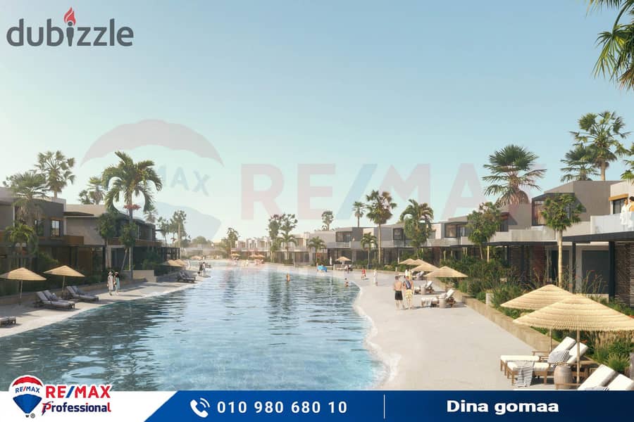 You still have a chance to invest in Ras El Hekma by owning a first row chalet on the lagoon 2