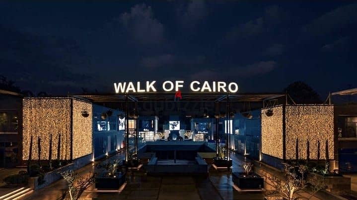 طرح جديد مول محل للبيع 100م  Walk Of Cairo Mall بيفرلي هيلز الشيخ زايد استلام فوري قسط 4 سنين 6