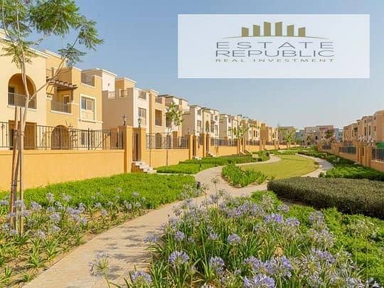 townhouse for sale with the best price in market dierct on landsacpe in mivida emaar new cairo 2