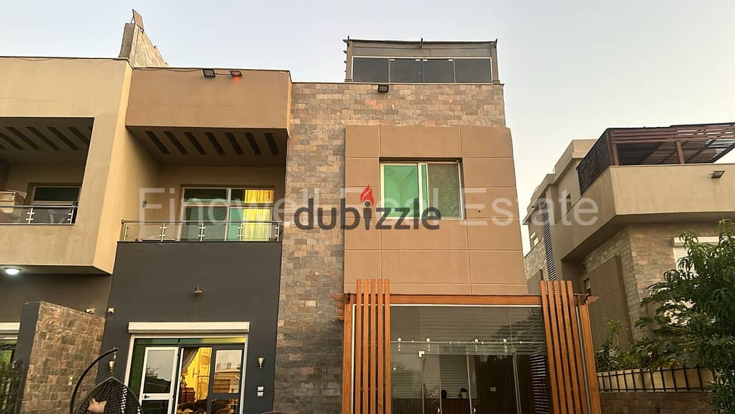 Amazing Twin house fully finished with kitchen for sale Gardenia Compound Suez Road 1