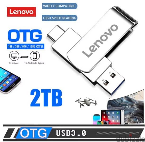 Lenovo Usb flash drive & Tybe C  2 terabyte 2