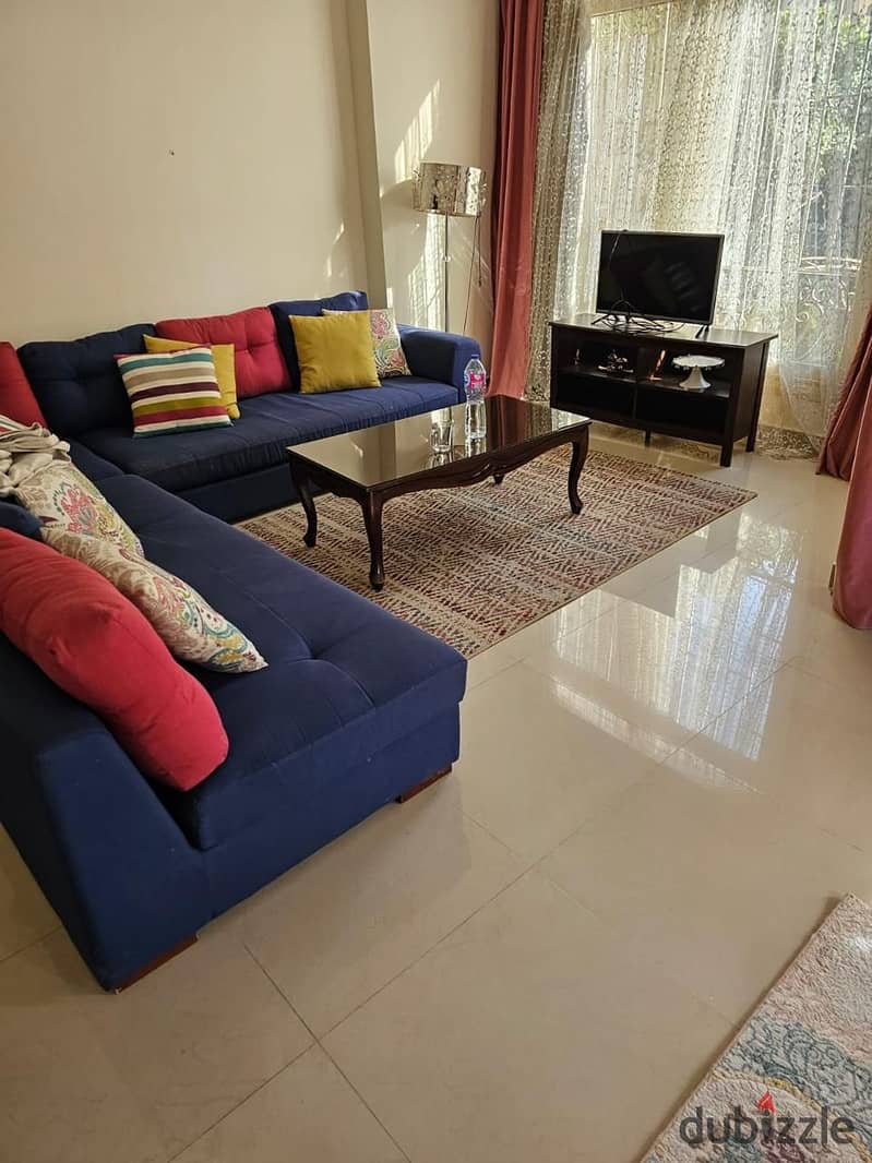 Ground Floor Apartment With A Garden Fully Furnished For Rent 154 Sqm In Acacia Compound 5