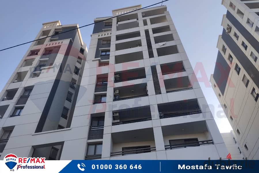 Own your apartment immediately with an open view in the heart of Smouha 1