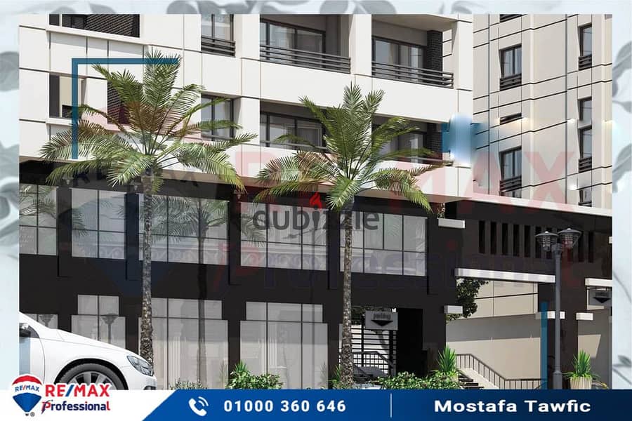 Own your apartment immediately with an open view in the heart of Smouha 2