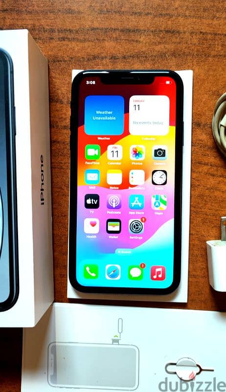 بيع iPhone Xr مش مفتوح بالكرتونه والشاحن والكابل بدون عيوب حالة ممتازة 3