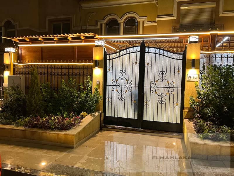 Villa in Al-Khamail Compound, Sheikh Zayed, in front of Hyper One. The villa is situated on a high hill, overlooking Sheikh Zayed and Arkan Plaza Mall 7