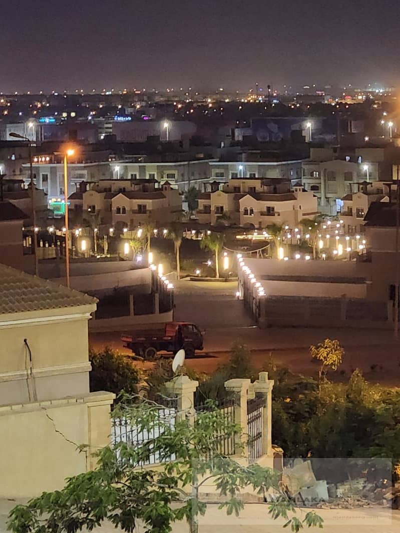 Villa in Al-Khamail Compound, Sheikh Zayed, in front of Hyper One. The villa is situated on a high hill, overlooking Sheikh Zayed and Arkan Plaza Mall 14