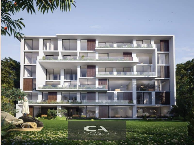 With a 20% cash discount, a 165-meter apartment for sale, super-luxe finishing, in The Crest Compound in the heart of Fifth Settlement 2