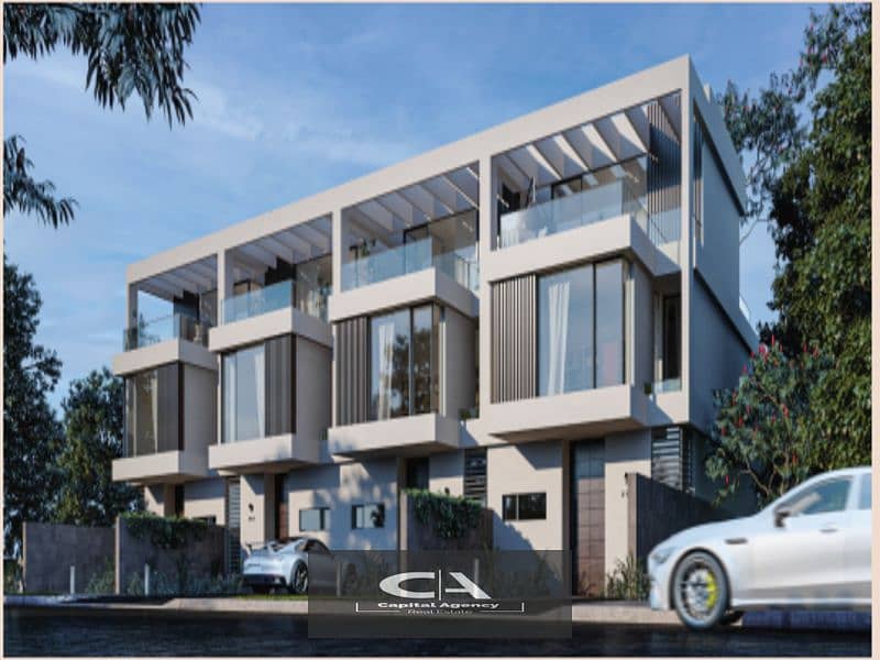 With a 20% cash discount, a 165-meter apartment for sale, super-luxe finishing, in The Crest Compound in the heart of Fifth Settlement 9