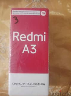 Redmi A3. . جديد وبتغليفه لم يفتح 0