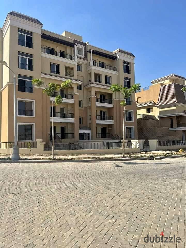 I own a duplex double sea view frank   Saray Compound in the new phase Shea   Mostakbal City   Duplex area 206 meters + private garden 118 m 4