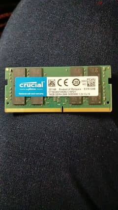 ram laptop crucial 16gb 2666 mhz 0