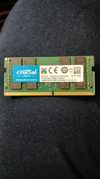 ram laptop crucial 16gb 2666 mhz