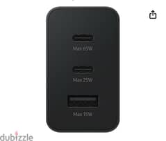 راس شاحن SAMSUNG 65W Power Adapter Trio 0