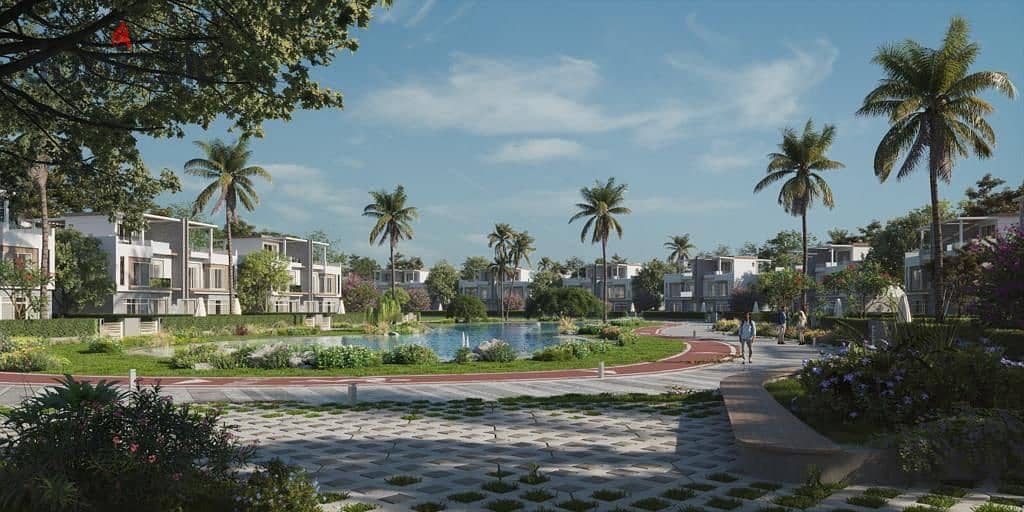 Own a villa with a landscape view in levels by dunes in installments over 8 years in Sheikh Zayed in front of SODIC STRIP 7