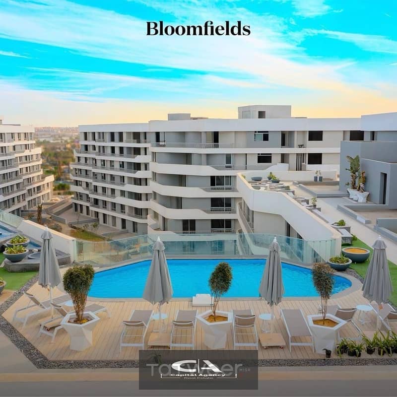 Apartment for sale in Bloomfields Compound, directly in front of Madinty For a limited period, without a 0% down payment and installments over 10 yea 20