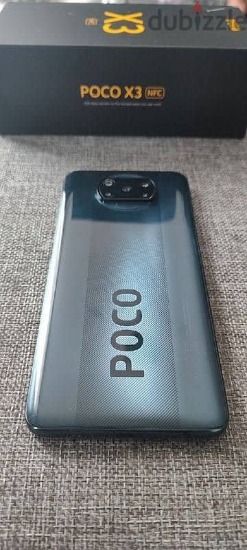 موبايل بجميع مشتملاته و 5 جرابات Poco X3 NFC  128gb‏