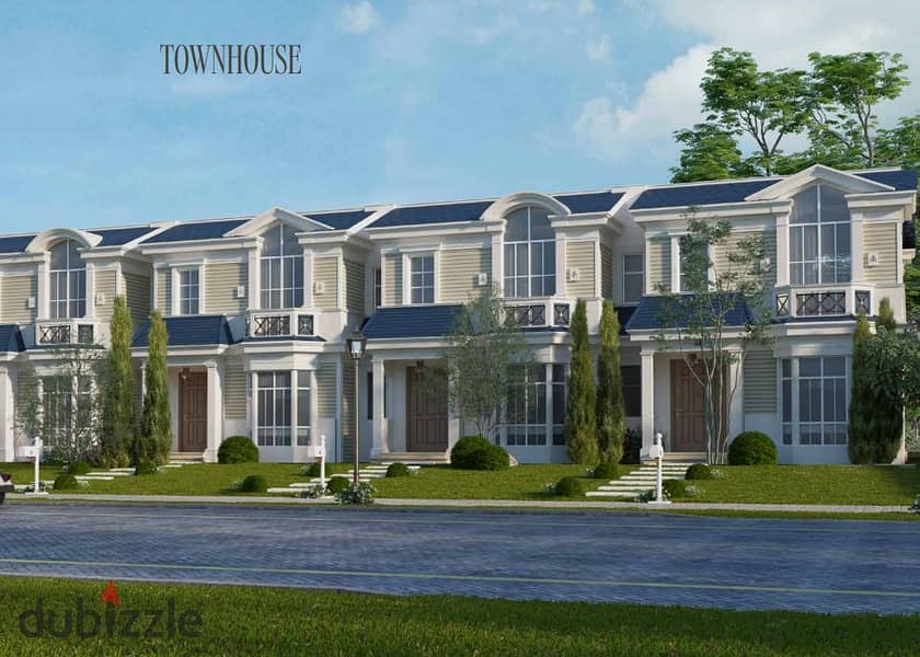 Corner townhouse in Mountain View at a prime location in 6th of October, just steps away from Mall of Arabia and Hyper One. 6