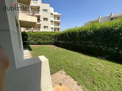 Ground floor apartment for rent in Garden The Address, Sheikh Zayed, kitchen and air conditioners, ultra modern finishing