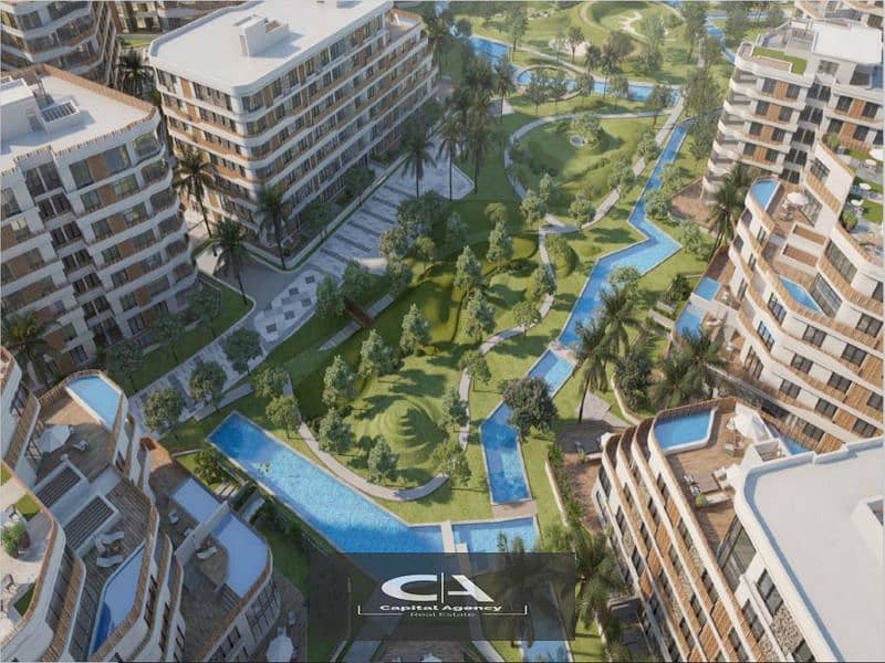 3-bedroom apartment directly in front of Madinaty in Bloomfields Compound I offer Tatweer Misr in installments over 10 years without down payment 12