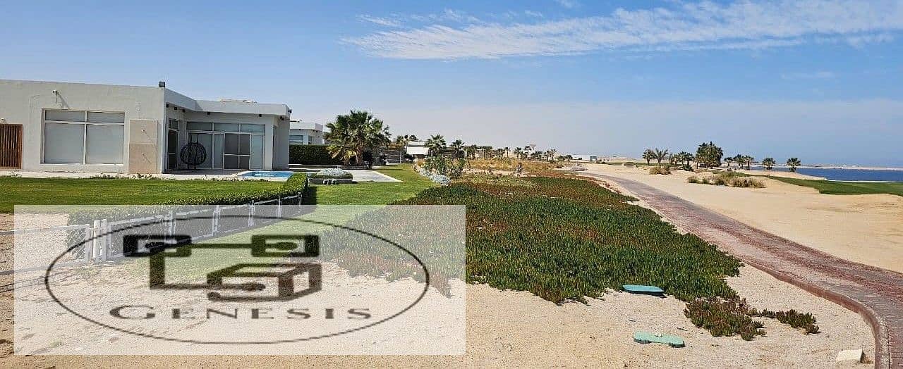 purchased a chalet for sale on the first row by the sea in the heart of Hurghada, located in Soma Bay 3