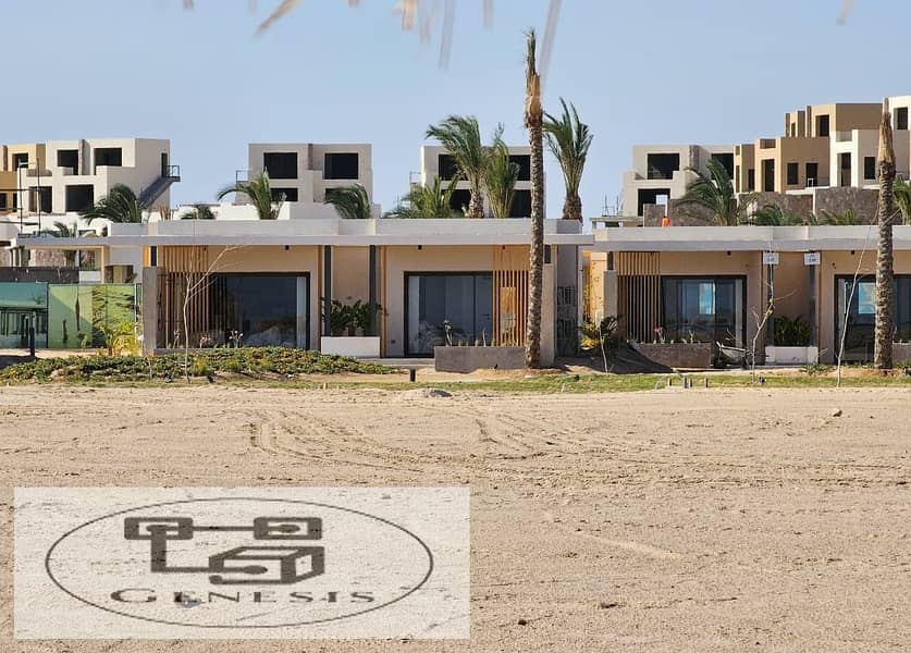 purchased a chalet for sale on the first row by the sea in the heart of Hurghada, located in Soma Bay 4