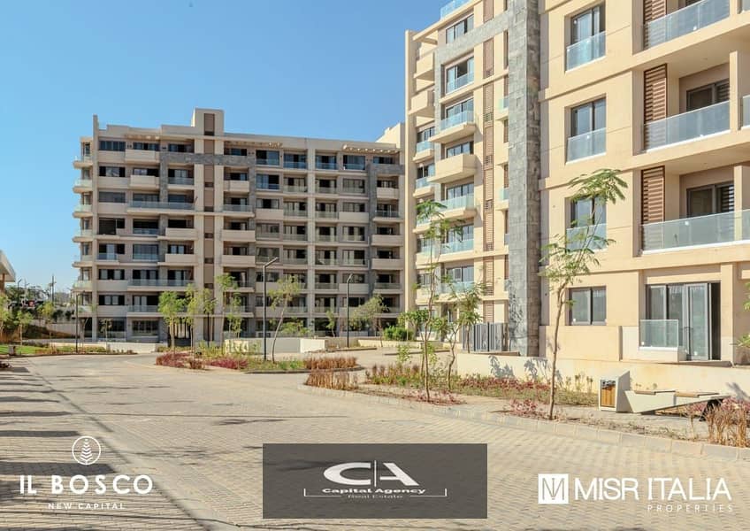 3 bed apartment with garden for sale ready to move with a 10% down payment over 10 years installment+40% discount on cash in IL Bosco_New Capital 6