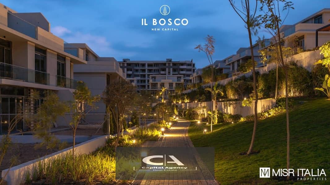 3 bed apartment with garden for sale ready to move with a 10% down payment over 10 years installment+40% discount on cash in IL Bosco_New Capital 7